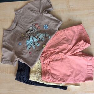 Lot Of 4 Baby Gap Toddler 5Years 3 Shorts And 1 T-shirts